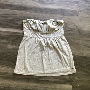 Strapless gray Hollister tank top